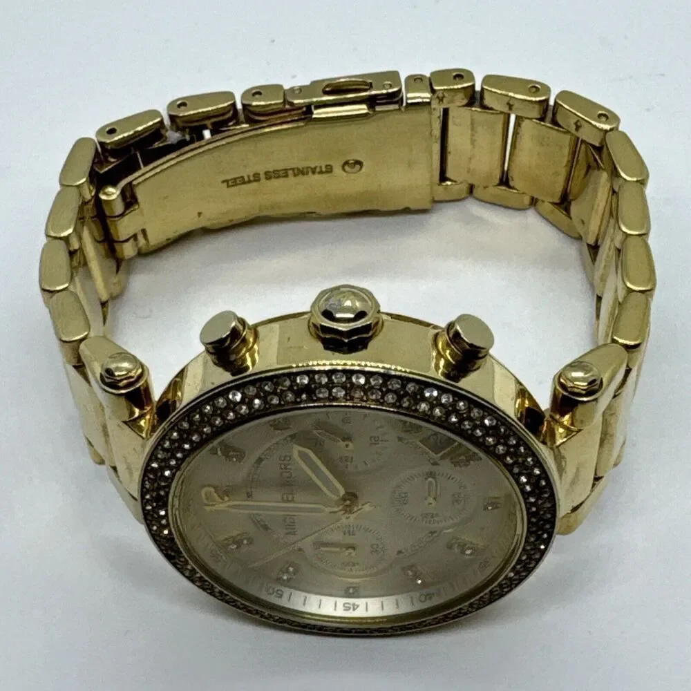 Michael Kors Parker MK5354 Women's Gold Stainless Steel Analog Dial Watch JNA614